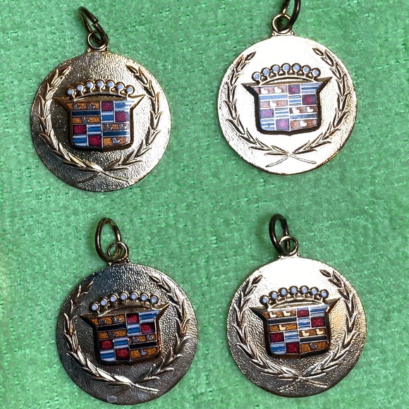 Six Cadillac Gold Tone Key Charms. - Picture 3 of 5